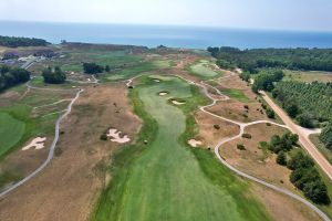 Arcadia Bluffs (Bluffs) 3rd Fairway Aerial